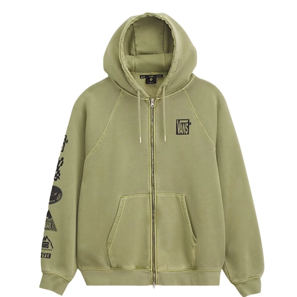 NWT Vans MTE Full Zip Green Men's Hoodie Size Small